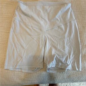 Aerie Women's High-Waist Light Blue Biker Shorts